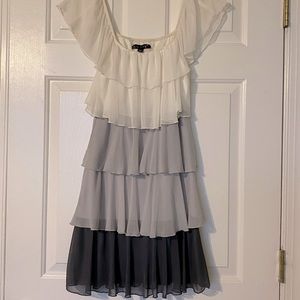 Short layered chiffon dress